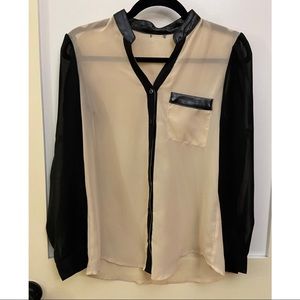 Chiffon Button Down Blouse